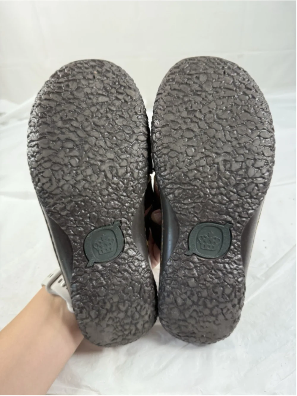 Born Women's Brown Leather Open-Toe Slide Sz 7M
